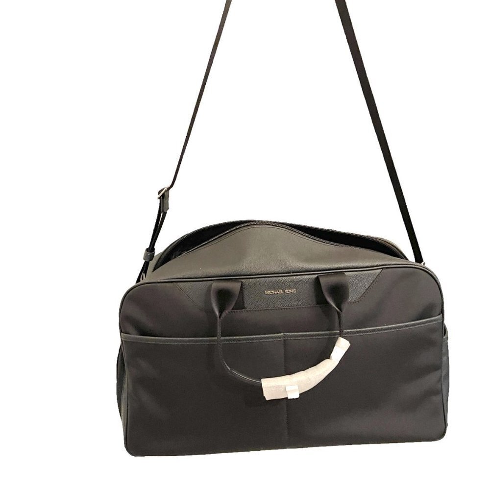 Michael Kors 24 hour duffle weekender bag, Black - Picture 3 of 16